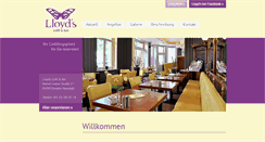 Desktop Screenshot of lloyds-cafe-bar.de