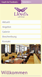 Mobile Screenshot of lloyds-cafe-bar.de