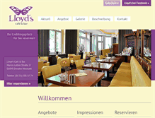 Tablet Screenshot of lloyds-cafe-bar.de